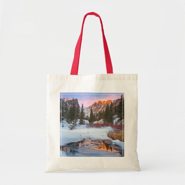 Ice & Snow | Estes Park, Colorado Tote Bag (Front)