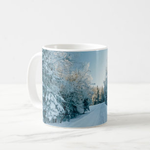 Ice & Snow   Frozen Winter Road Russia, Siberia Coffee Mug