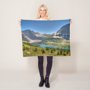 Ice & Snow Glacier National Park, Montana Fleece Blanket