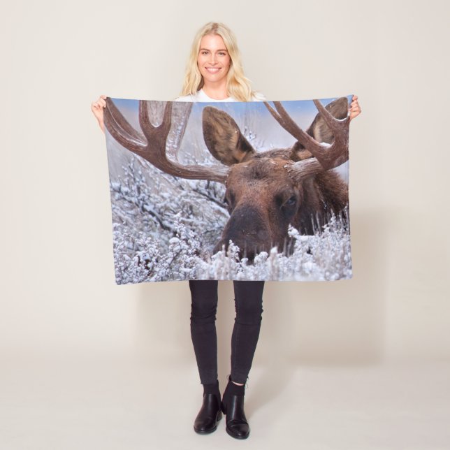 Ice & Snow | Grand Teton National Park, Wyoming Fleece Blanket (In Situ)