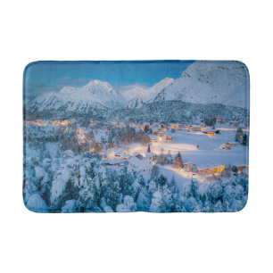 Ice & Snow Graubunden, Engadin, Switzerland Bath Mat