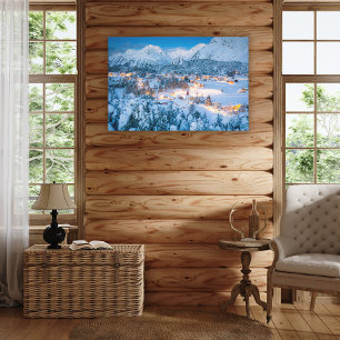 Ice & Snow Graubunden, Engadin, Switzerland Canvas Print