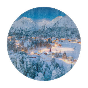 Ice & Snow Graubunden, Engadin, Switzerland Cutting Board