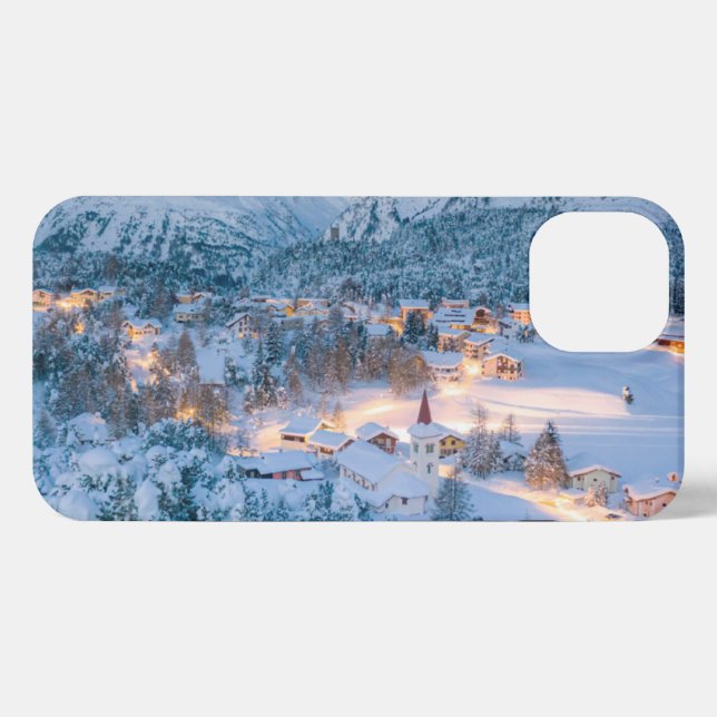 Ice & Snow | Graubunden, Engadin, Switzerland iPhone Case (Back Horizontal)