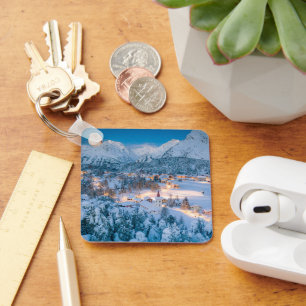 Ice & Snow Graubunden, Engadin, Switzerland Key Ring