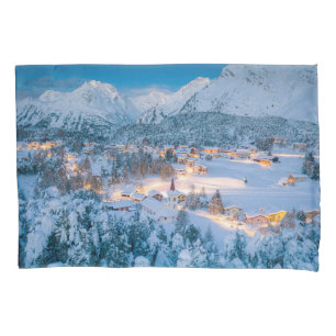 Ice & Snow Graubunden, Engadin, Switzerland Pillowcase