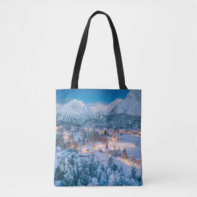 Ice & Snow | Graubunden, Engadin, Switzerland Tote Bag (Front)