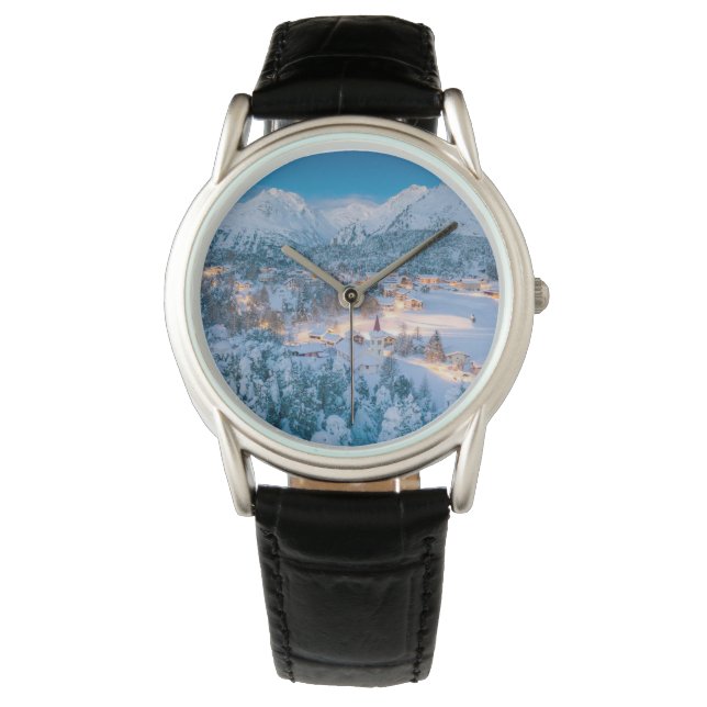 Ice & Snow | Graubunden, Engadin, Switzerland Watch (Front)