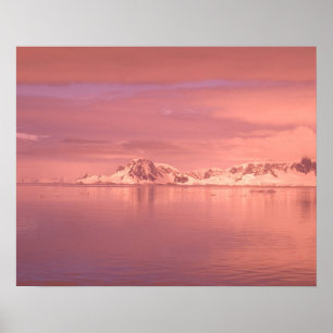 Ice, Snow, Icebergs in the channels along the Poster