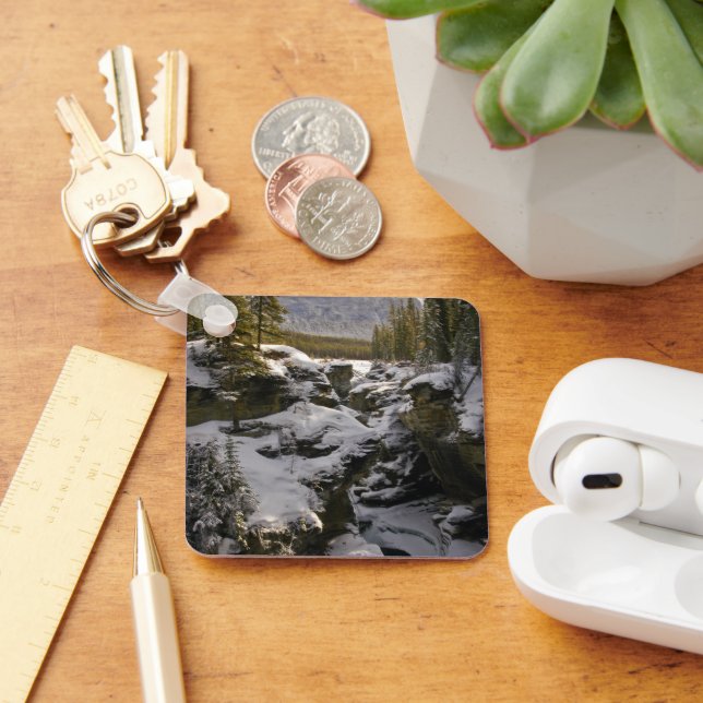Ice & Snow | Jasper National Park Alberta, Canada Key Ring (Desk)