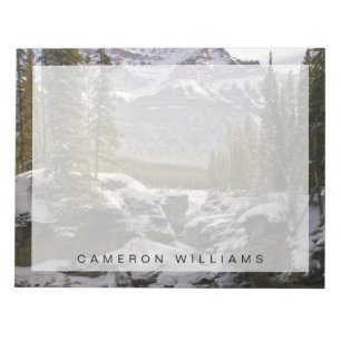 Ice & Snow Jasper National Park Alberta, Canada Notepad