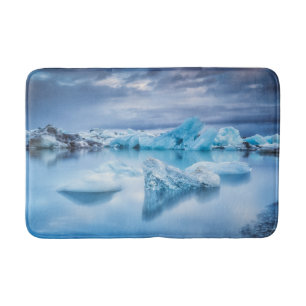 Ice & Snow   Jokulsarlon Lagoon, Iceland Bath Mat