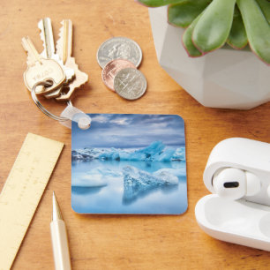 Ice & Snow Jokulsarlon Lagoon, Iceland Key Ring