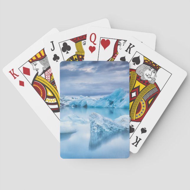 Ice & Snow | Jokulsarlon Lagoon, Iceland Playing Cards (Back)