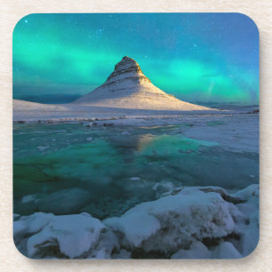 Ice & Snow Kirkjufell Mountain, Iceland Coaster