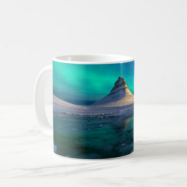 Ice & Snow | Kirkjufell Mountain, Iceland Coffee Mug (Front Left)