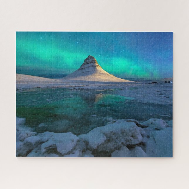 Ice & Snow | Kirkjufell Mountain, Iceland Jigsaw Puzzle (Horizontal)