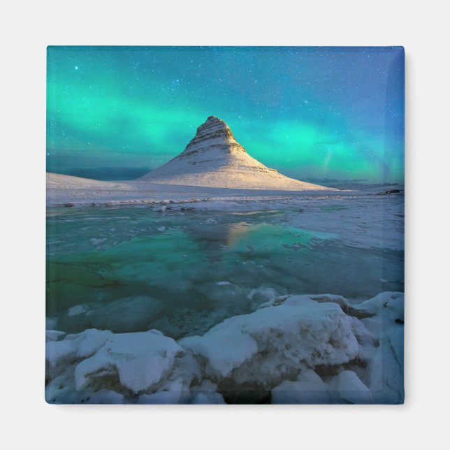 Ice & Snow | Kirkjufell Mountain, Iceland Magnet (Front)