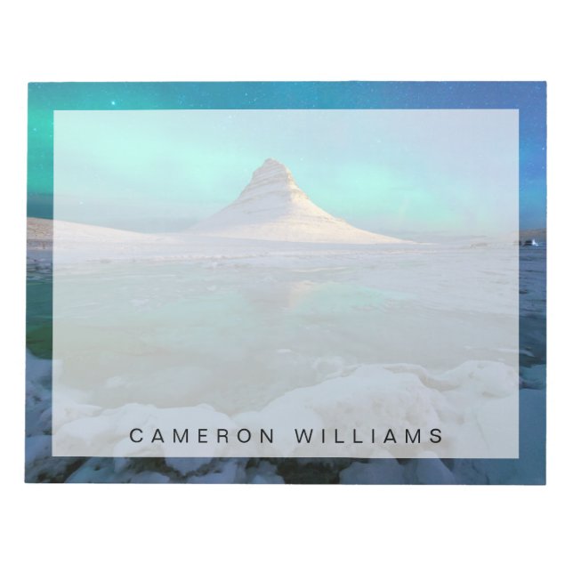 Ice & Snow | Kirkjufell Mountain, Iceland Notepad (Front)