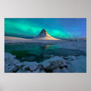 Ice & Snow   Kirkjufell Mountain, Iceland Poster