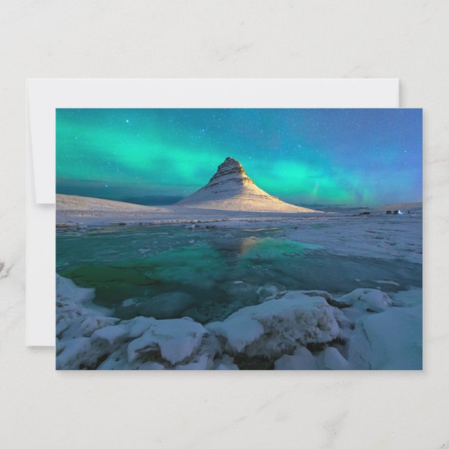 Ice & Snow | Kirkjufell Mountain, Iceland Thank You Card (Front)