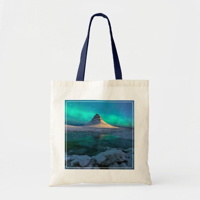 Ice & Snow | Kirkjufell Mountain, Iceland Tote Bag (Front)