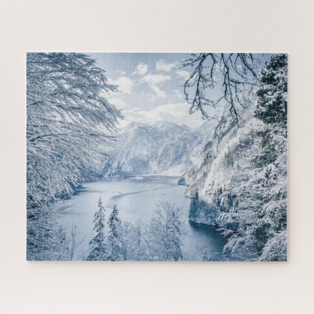 Ice & Snow | Königssee Lake, Germany Jigsaw Puzzle (Horizontal)