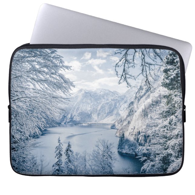 Ice & Snow | Königssee Lake, Germany Laptop Sleeve (Front)