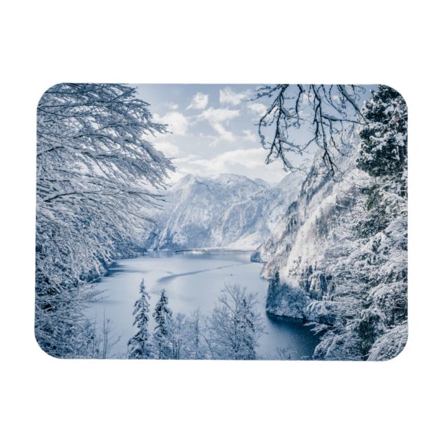 Ice & Snow | Königssee Lake, Germany Magnet (Horizontal)