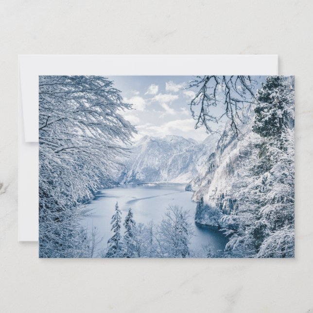 Ice & Snow | Königssee Lake, Germany Thank You Card (Front)