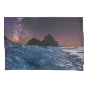Ice & Snow Lake Baikal, Siberia, Russia Pillowcase