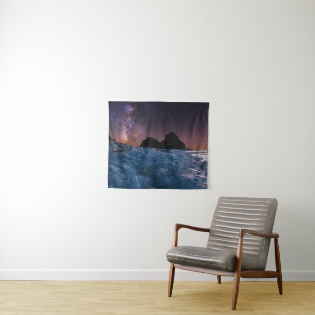 Ice & Snow | Lake Baikal, Siberia, Russia Tapestry (In Situ (Horizontal))
