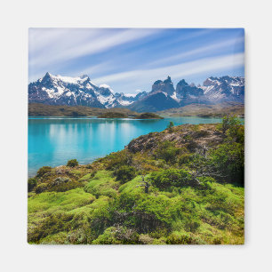 Ice & Snow   Lake Pehoe, Patagonia, Chile Magnet