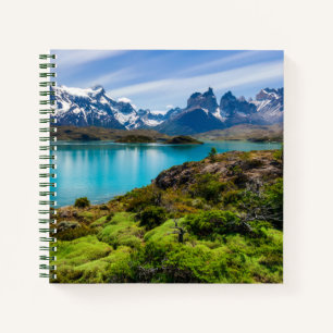 Ice & Snow Lake Pehoe, Patagonia, Chile Notebook