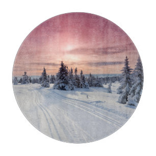 Ice & Snow   Lillehammer, Norway Cutting Board