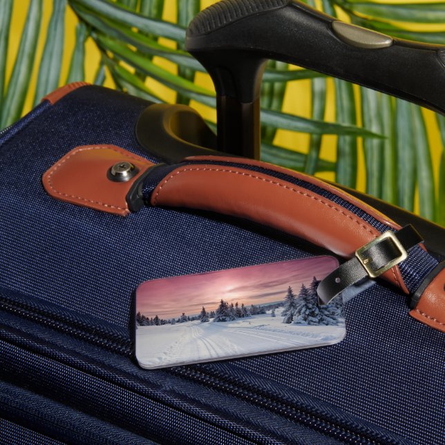 Ice & Snow | Lillehammer, Norway Luggage Tag (Front Insitu 3)