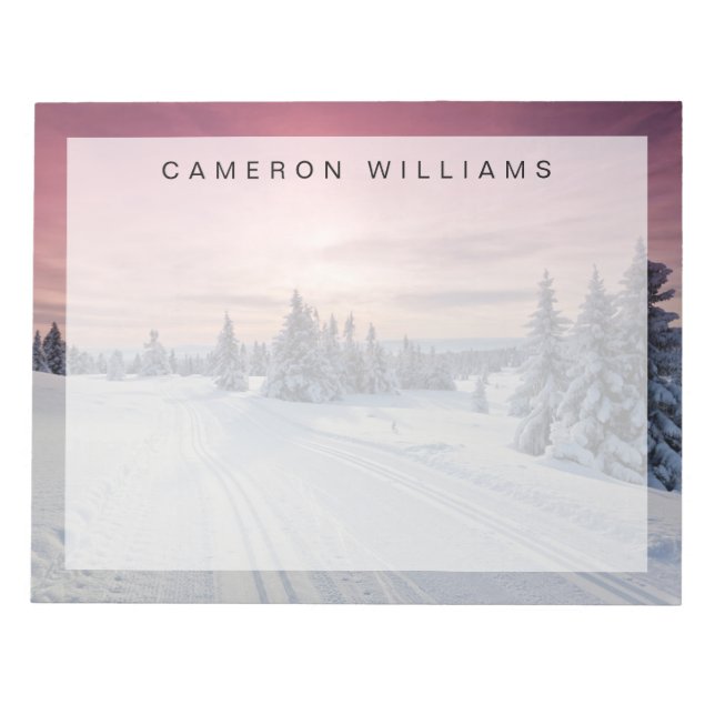 Ice & Snow | Lillehammer, Norway Notepad (Front)