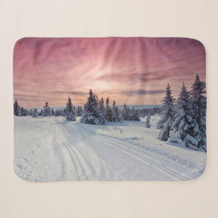 Ice & Snow Lillehammer, Norway Sherpa Blanket