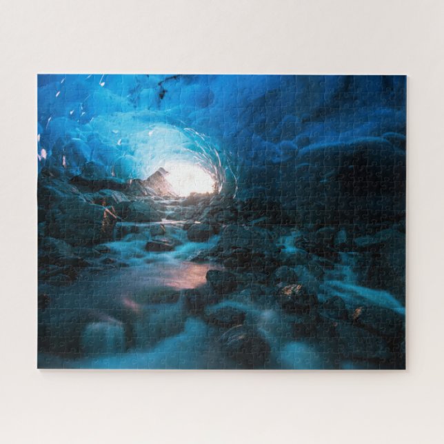 Ice & Snow | Mendenhall Glacier, Juneau, Alaska Jigsaw Puzzle (Horizontal)