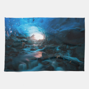 Ice & Snow   Mendenhall Glacier, Juneau, Alaska Tea Towel