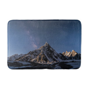 Ice & Snow Milky Way Baltoro Glacier, Pakistan Bath Mat