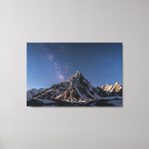 Ice & Snow    Milky Way Baltoro Glacier, Pakistan Canvas Print