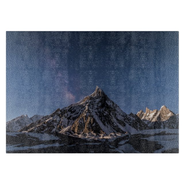 Ice & Snow |  Milky Way Baltoro Glacier, Pakistan Cutting Board (Front)