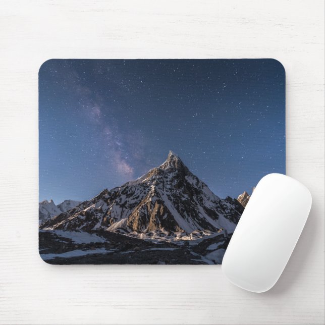 Ice & Snow |  Milky Way Baltoro Glacier, Pakistan Mouse Mat (With Mouse)