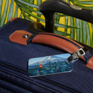 Ice & Snow   Mt. Fuji & Tokyo Skyline Luggage Tag