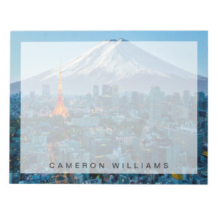 Ice & Snow Mt. Fuji & Tokyo Skyline Notepad