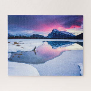 Ice & Snow   Mt. Rundle, Canada Jigsaw Puzzle