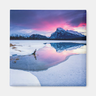 Ice & Snow Mt. Rundle, Canada Magnet