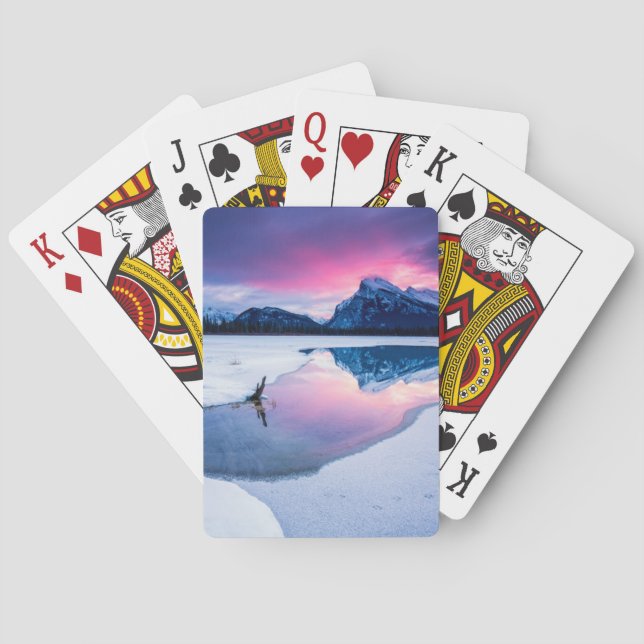 Ice & Snow | Mt. Rundle, Canada Playing Cards (Back)