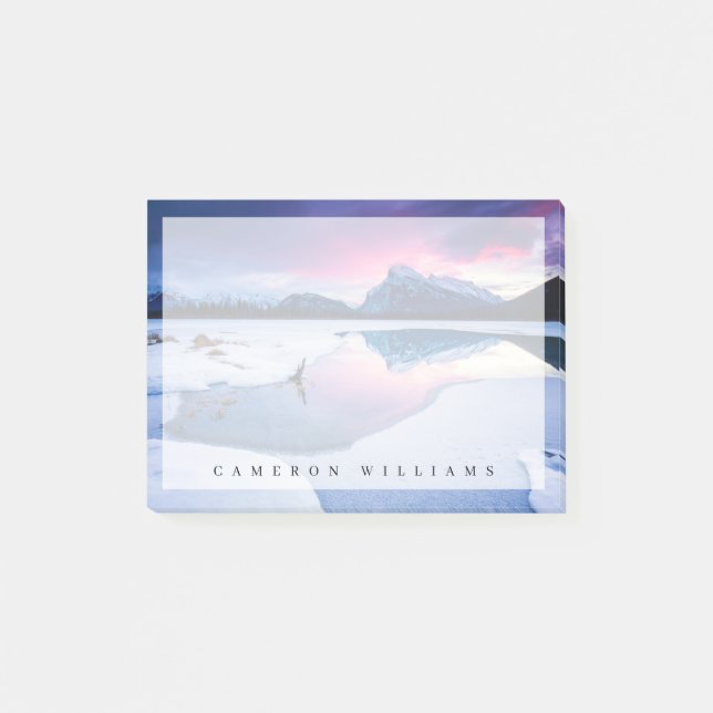 Ice & Snow | Mt. Rundle, Canada Post-it Notes (Front)